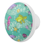 夏の海パターン セラミックノブ (右)