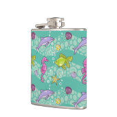 夏の海パターン フラスク (左)