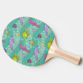 夏の海パターン 卓球ラケット (横)