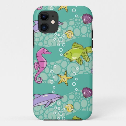 夏の海パターン Case-Mate iPhoneケース (裏面)