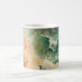 夏の海ビーチ コーヒーマグカップ (中央)