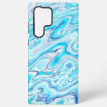 夏の海ブルーカラフル抽象芸術大理石テクスチャ