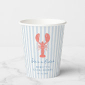 夏の海事ロブスター ブライダルシャワーの紙コップ 紙コップ (裏面)