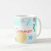 夏の海岸 コーヒーマグカップ (正面右)