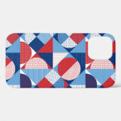 夏の海洋の幾何学的シームレスパターン Case-Mate iPhoneケース (裏面 (横))