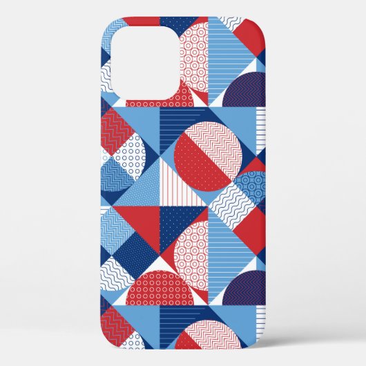 夏の海洋の幾何学的シームレスパターン Case-Mate iPhoneケース (裏面)