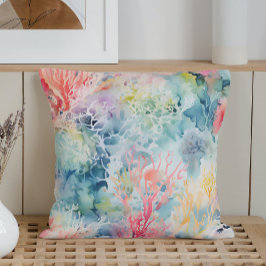 夏の海洋サンゴ礁 クッション