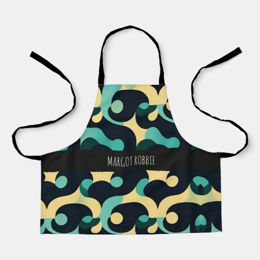 夏の海風モザイクパターン エプロン (正面)