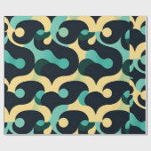 夏の海風モザイクパターン ラッピングペーパー (フラット)