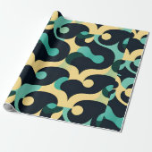 夏の海風モザイクパターン ラッピングペーパー (アンロールド)