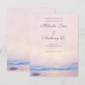 夏の海4.25 x 5.5日付を保存 セーブザデート (正面/裏面)