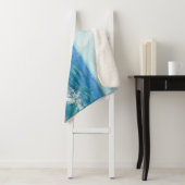 夏の海、青い波、アクリル絵画の。 シェルパブランケット (インサイチュ)