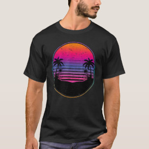 夏の涼しい休暇 ココナッツ ヤシの木 Tシャツ