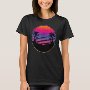 夏の涼しい休暇 ココナッツ ヤシの木 Tシャツ