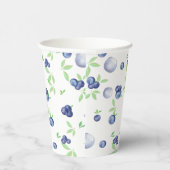 夏の淡水色ブルーベリー 紙コップ (右)
