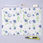 夏の淡水色ブルーベリー 薄葉紙 (クラフト)