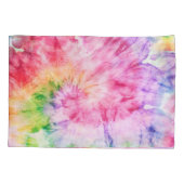 夏の渦巻き旋回：パステルタイ – 染料パターン 枕カバー (裏面)