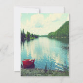 夏の湖畔ウェディングイベント オーダーメイド招待状 招待状 (裏面)