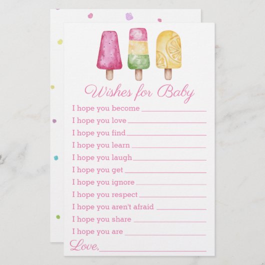 夏の準備ができてポップ・アートのいる女の子 (正面/裏面)