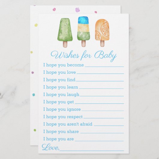 夏の準備ができてポップ・アートのいる男の子シャワーゲーム (正面/裏面)