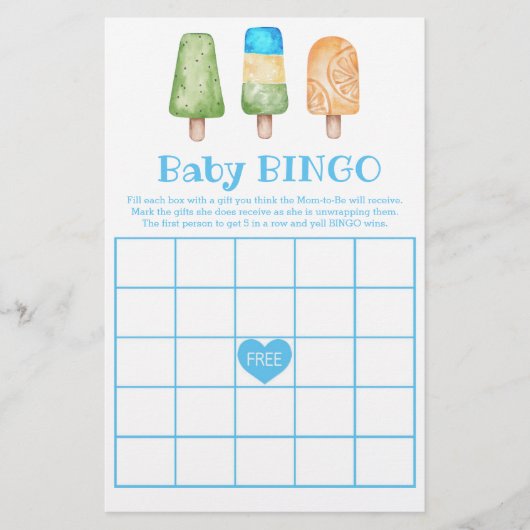 夏の準備ができてポップ・アートのいる男の子シャワーゲーム (正面)