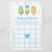 夏の準備ができてポップ・アートのいる男の子シャワーゲーム (正面/裏面)