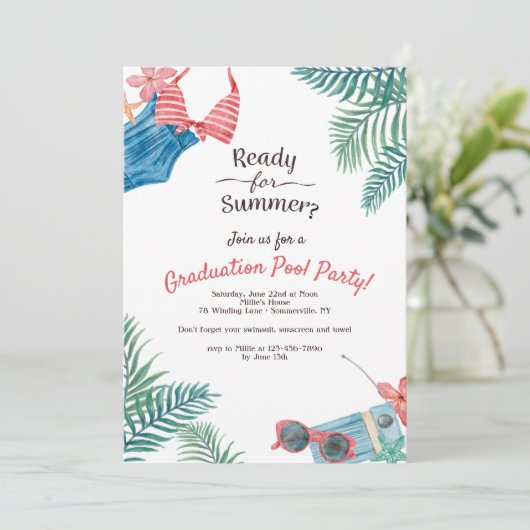 夏の準備は?招待状 招待状 (スタンド正面)