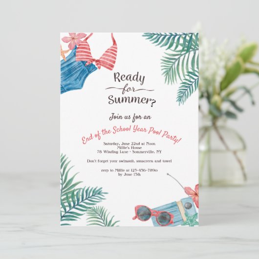 夏の準備は？招待状 招待状 (スタンド正面)