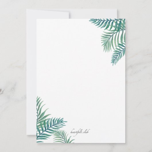 夏の準備は？招待状 招待状 (裏面)