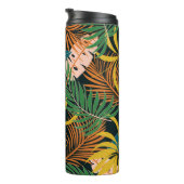 夏の熱帯の明るい植物のパターン タンブラー (回転右)