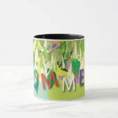 夏の熱帯の花 マグカップ (中央)