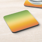 夏の熱帯グラデーションオレンジレモンライム グラデーション コースター (左側)