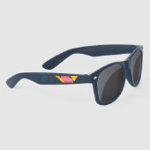 夏の熱帯コラージュの形モノグラムの状 サングラス (右)