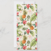 夏の熱帯パイナップルパタ結婚ーンのメニュー (裏面)