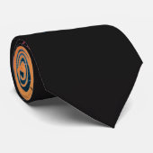 夏の熱帯ピンクのオレンジパームツリーズサンセット ネクタイ (ロール)