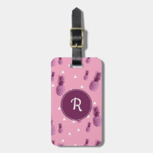 夏の熱帯ピンクのパイナップル三角形パターン