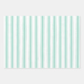 夏の熱帯フラミンゴパステルブルー3セット ラッピングペーパーシート (正面3)