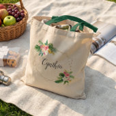 夏の熱帯フローラ幾何学模様の花嫁 トートバッグ