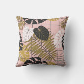 夏の熱帯ヤシ葉の クッション (裏面)