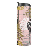 夏の熱帯ヤシ葉の タンブラー (回転右)