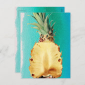 夏の熱帯性パイナップル果実 シーズンポストカード (正面/裏面)