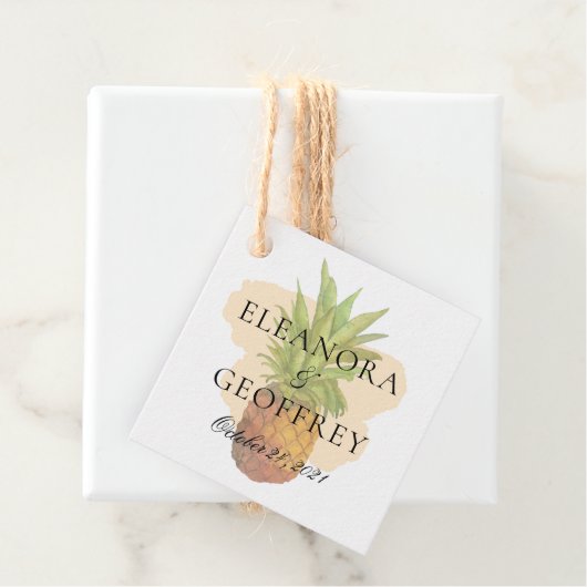 夏の熱帯性パイナップル結婚沿岸 フェイバータグ (インサイチュ)