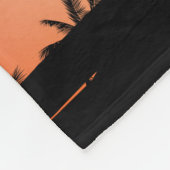 夏の熱帯樹 フリースブランケット (角)