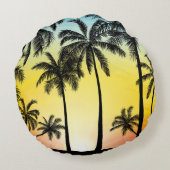 夏の熱帯樹 ラウンドクッション (裏面)