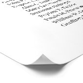 夏の熱帯葉金ゴールドと黒いスプラッシュ ポスター (角)