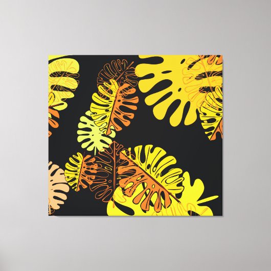 夏の熱帯離れヴィンテージデザイン キャンバスプリント (正面)