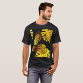 夏の熱帯離れヴィンテージデザイン Tシャツ (正面フル)