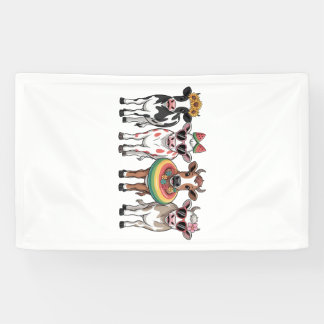 夏の牛PNG, ビーチファーム 横断幕
