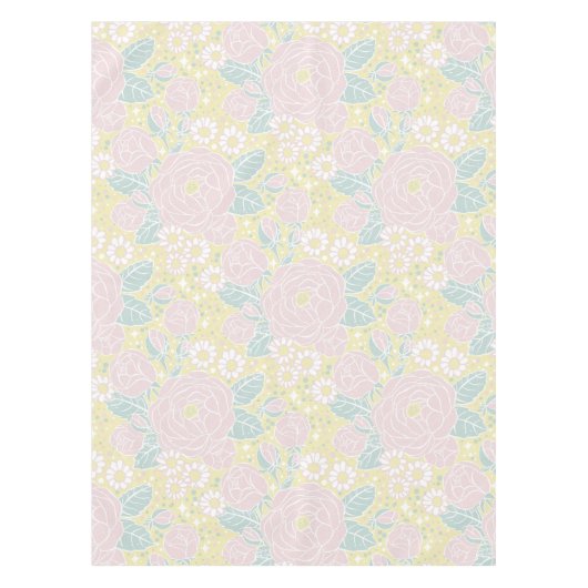 夏の牡丹 – 豚とバター テーブルクロス (正面)