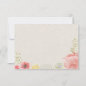 夏の牧場での結婚式　出欠確認カード 出欠カード (裏面)